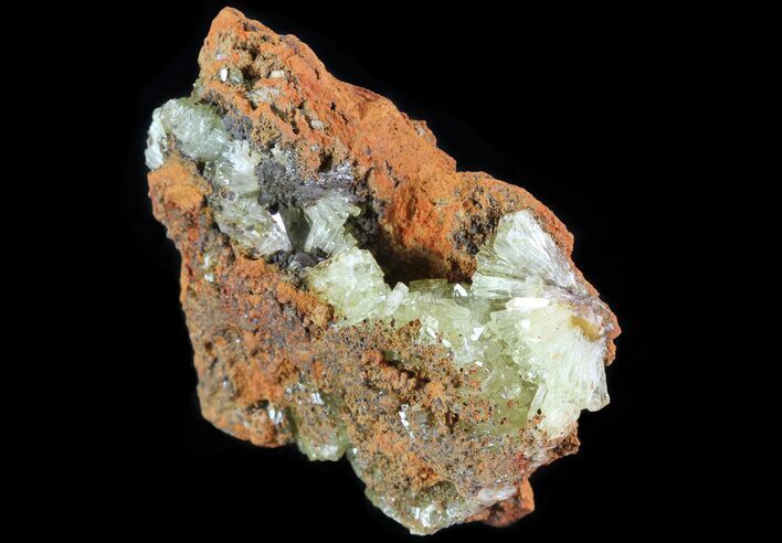 Gemmy, Yellow-Green Adamite Crystals - Durango, Mexico #65308